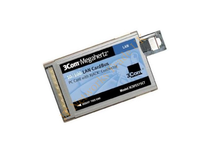 3CCFE575BT 3Com Megahertz PC Card Network Adapter PC Card Type II 1 x RJ-45 10/100Base-TX