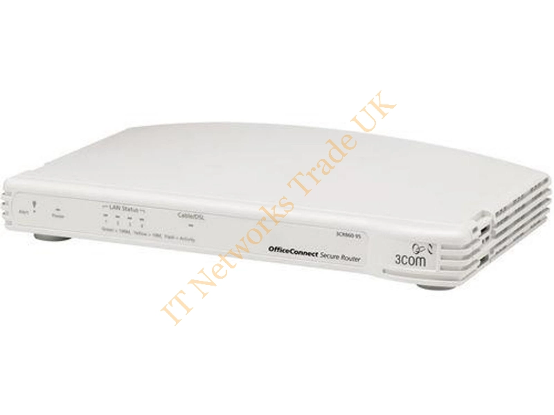 3CR858-91 3Com OfficeConnect Cable/DSL Router 4 x 10/100Base-TX LAN 1 x 10/100Base-TX WAN Network Adapter