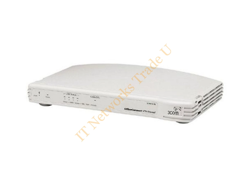 3CR870-95 3Com OfficeConnect 4-Port 10BASE-T / 100BASE-TX Ethernet VPN Firewall Router without Power Supply