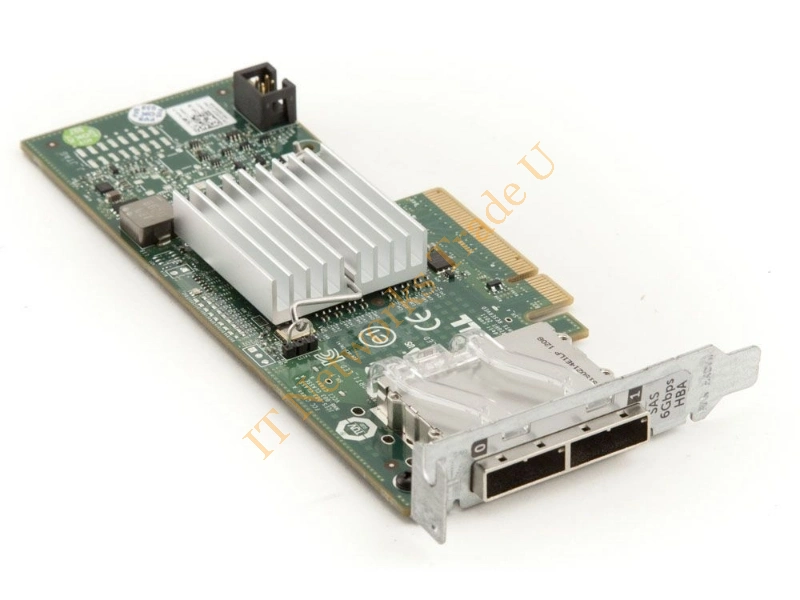 3DDJT Dell H200E 6Gb/s SAS Non RAID PCI Express Dual External Port HBA Raid Controller