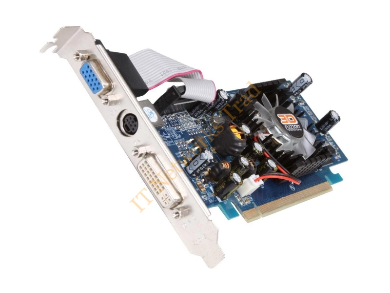3DFR7300LEE BFG 3D Fuzion GeForce 7300LE 256MB (128MB on Board) 64-Bit DDR PCI Express x16 DVI VGA S-Video Out Video Graphics Card
