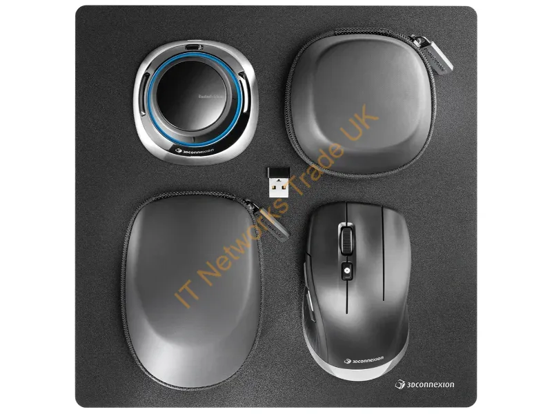 3DX-700136 - 3Dconnexion Spacemouse Wireless Kit 2 Mouse Universal Right-Hand Rf Wireless + Bluetooth + Usb Type-A Optical