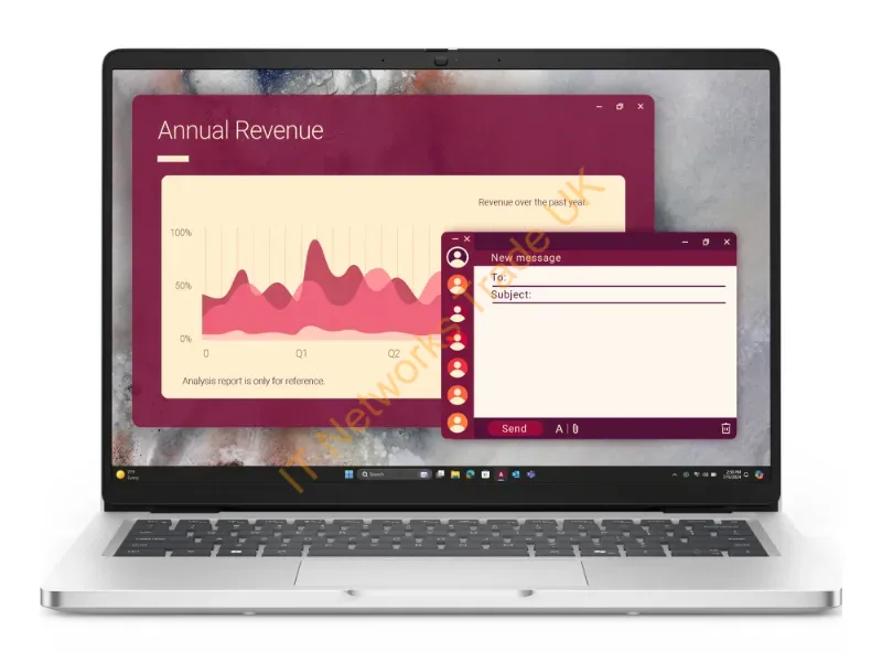 3FKN9 - Dell Pro 14 Pc14250 Intel Core Ultra 5 235U Laptop 14" Full Hd+ 16 Gb Ddr5-Sdram 512 Gb Ssd Wi-Fi 6E (802.11Ax) Windows 11 Pro English Silver