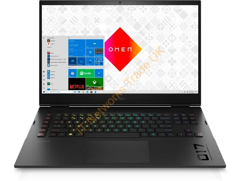 3S9S4UAR#ABA - Hp Omen 17-Ck0010Nr Intel Core I7 I7-11800H Laptop 17.3" Full Hd 16 Gb Ddr4-Sdram 512 Gb Ssd Nvidia Geforce Rtx 3060 Wi-Fi 6 (802.11Ax) Windows 10 Home Black