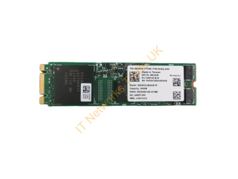 400-ASDQ Dell 240GB M.2 SATA 6Gb/s Solid State Drive for PowerEdge FC640 / M640 / R440 / R540 SSD Storage