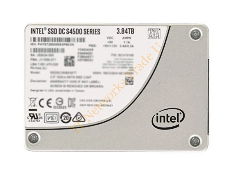400-AWGU Dell DC S4500 3.84TB TLC SATA 6GB/s Read Intensive Enterprise 2.5-inch Solid State Drive SSD Storage