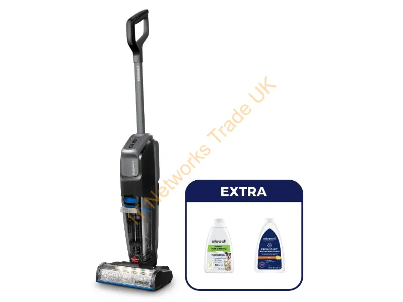 4007N - Bissell CrossWave OmniFind Select Upright vacuum Battery Dry&wet Polytetrafluoroethylene (PTFE) Bagless 0 L 22 W Black, Grey