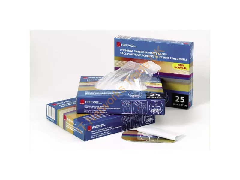 40095 - Rexel Plastic Waste Sacks for Wide Entry Shredders 175L (pack of 100)