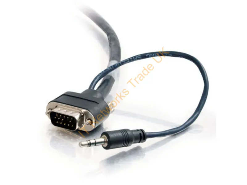 40177 - C2G 40177 Video Cable Adapter 413.4" (10.5 M) Vga (D-Sub) + 3.5Mm Black