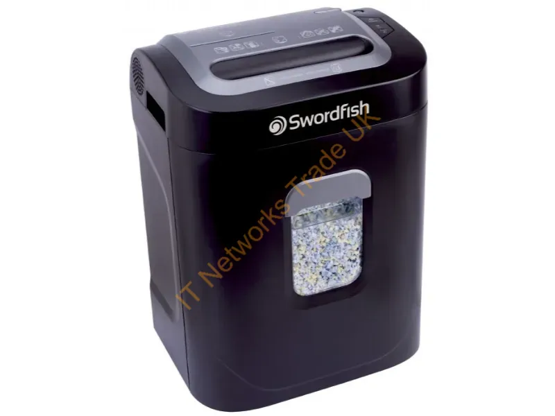 40237 - Swordfish 1200XXCD paper shredder Particle-cut shredding 50 dB 22 cm Black