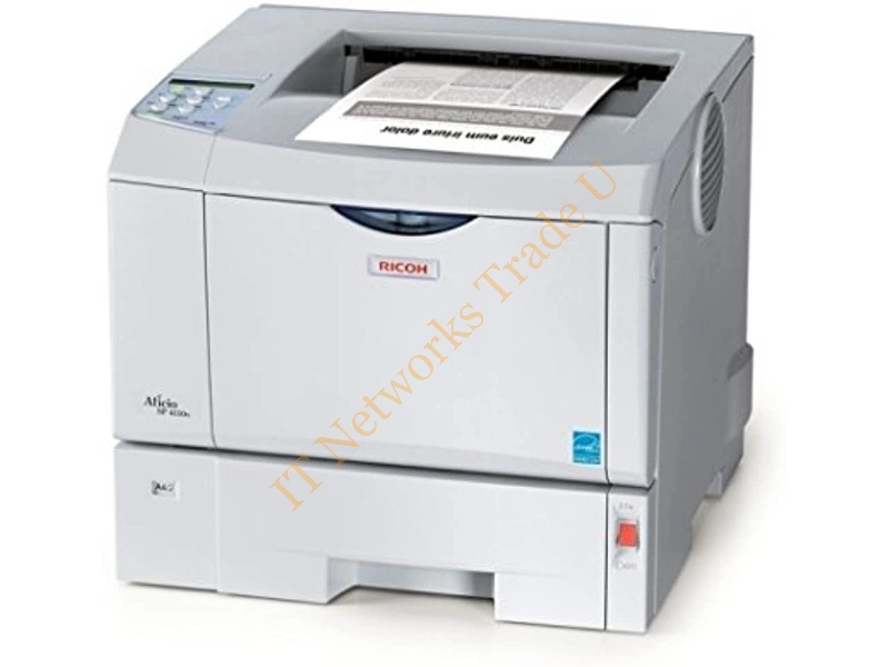 402799 Ricoh Aficio SP 4100N Laser Printer Monochrome 31 ppm Mono 1200 x 600 dpi USB Fast Ethernet PC Mac