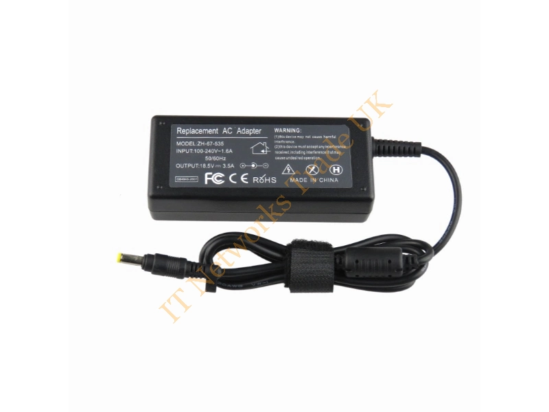 403810-001 HP 65-Watts 18.5V 3.5A AC Adapter for Pavilion and Presario Notebook PCs Power Adapter