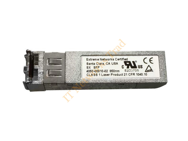 4050-00010-02 Extreme 4050-00010 1Gbps 1000Base-SR 850nm SFP (Mini-GBIC) Transceiver Module