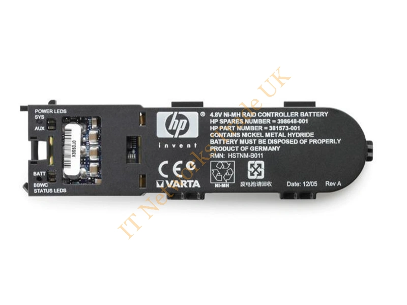 405148B21OB HP 512MB Battery Backed Write Cache (BBWC) Upgrade for HP Smart Array P400 Cache Memory