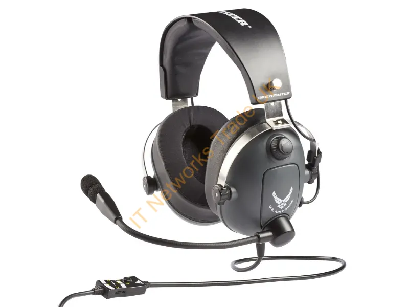 4060196 - Thrustmaster T.Flight U.S. Air Force Headphones Wired Head-band Aviation/Air traffic control Black, Grey