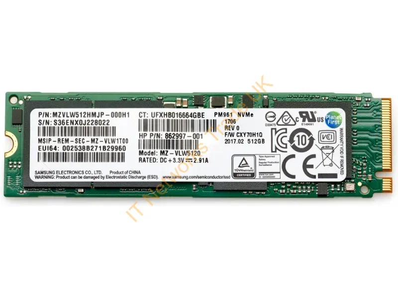 406L8AA - Hp 512Gb Pcie 4X4 Nvme Tlc Ssd