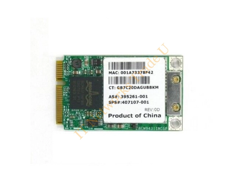 407159-001 HP Mini PCI-Express 54G WiFi 802.11b/g High-Speed Embedded Wireless LAN (WLAN) Network Interface Card for NC6400 Business Notebook PC Wireless LAN Card