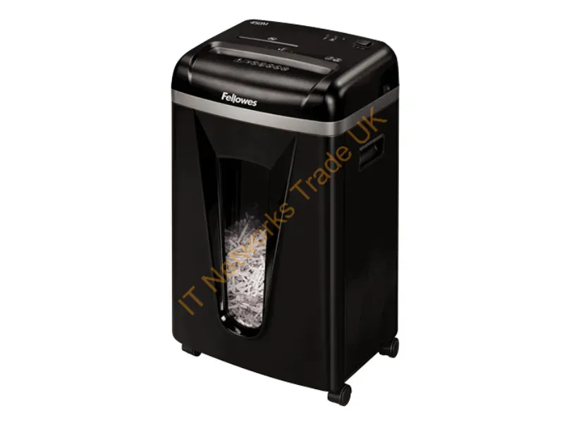 4074201 - Fellowes Powershred 450M paper shredder Cross shredding 22 cm Black