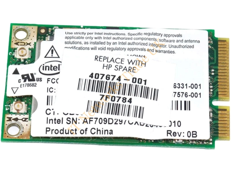 407674-004 HP Broadcom 3945ABG Mini PCI-Express 802.11A/B/G Wireless Lan (WLAN) Network Interface Card for NC2400 and Pavilion dv6000 Series Wireless LAN Card