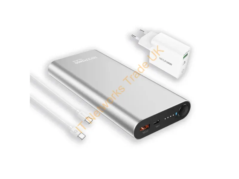 408097 - RealPower PB-20000PD Lithium-Ion (Li-Ion) 20000 mAh Aluminium