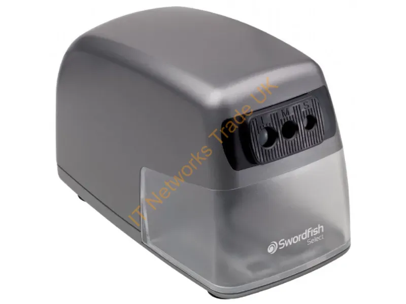 40906 - Swordfish 40906 pencil sharpener Electric pencil sharpener Grey