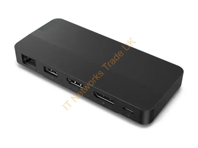 40B90100UK - Lenovo 40B90100UK laptop dock/port replicator Wired USB 3.2 Gen 1 (3.1 Gen 1) Type-C Black
