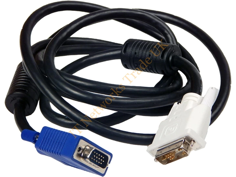 410936-001 HP DVI-A Male to VGA Male 6.5ft Cable Connector