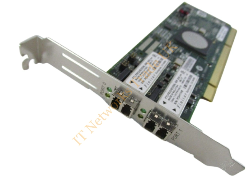 410985-001 HP FC2243 Dual Channel 4Gb/s PCI-X 2.0 Host Bus Adapter Fiber Channel Controller
