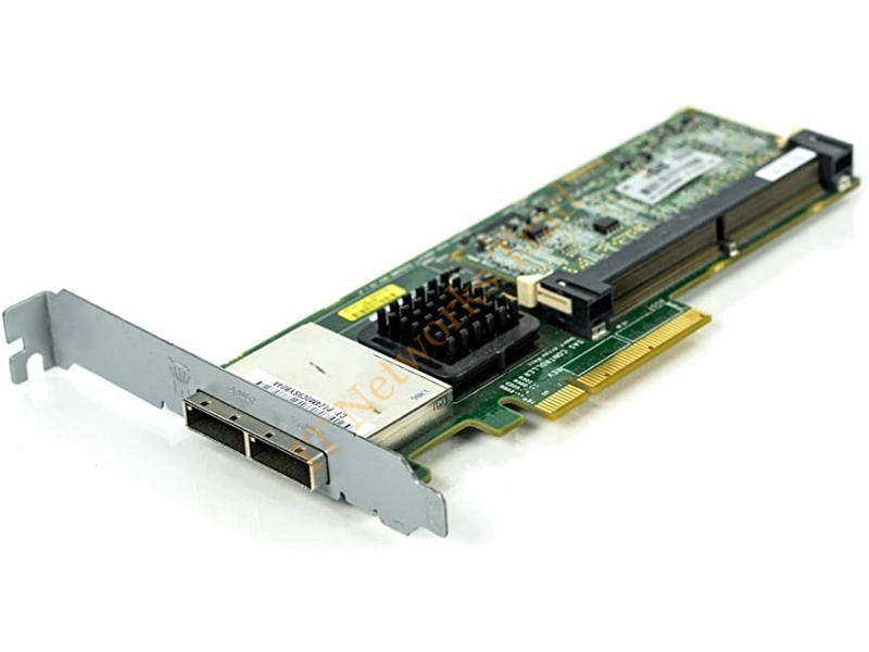 411508-CB2 HP Smart Array E200 PCI-Express 8-Port Serial Attached SCSI/SAS RAID Controller Card with 128MB Cache Memory