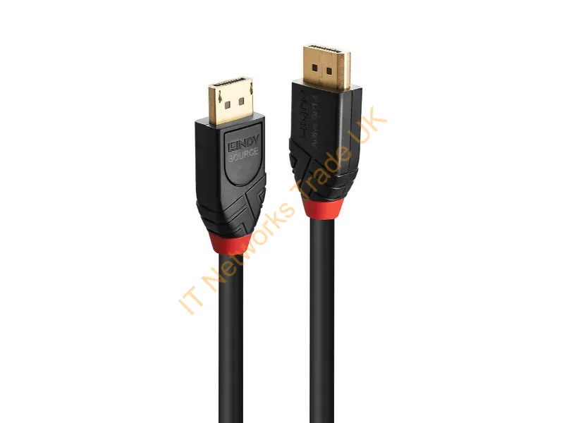 41169 - Lindy 10m Active DisplayPort 1.4 Cable