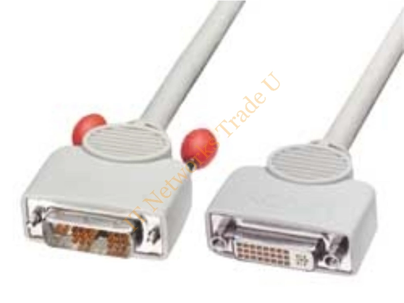 Lindy 20m DVI Cable 20m DVI-D DVI-D White DVI cable Video Cable