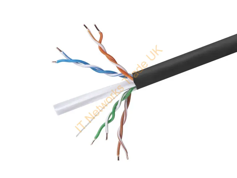 41357 - Monoprice 41357 Networking Cable Black 12000" (304.8 M) Cat6 U/Utp (Utp)