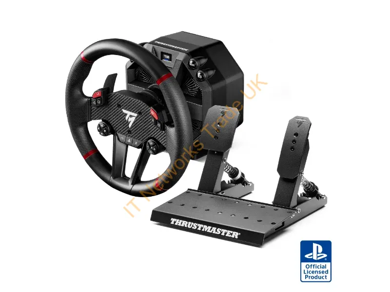 4160853 - Thrustmaster T598-P Black, Red USB Steering wheel + Pedals Analogue / Digital PC, PlayStation 4, PlayStation 5