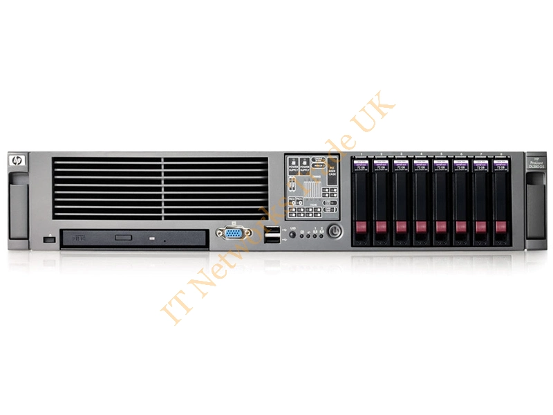 417455-001 HP ProLiant DL380 G5 Base Server- 1x Xeon Dual Core 5130/2.0GHz 2GB Ram 2x Gigabit Ethernet 2u Rack Server Server System