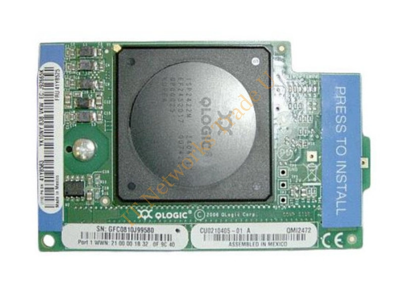 41Y8525 IBM Qlogic 2-Port 4GB/s Fibre Channel Expansion Card for BladeCenter Network Adapter