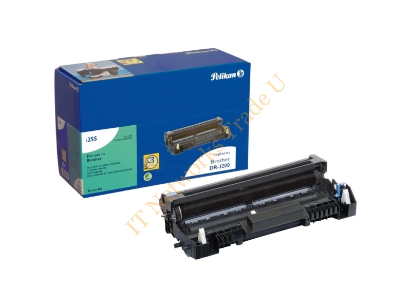 Pelikan 4204875 (1255DR) compatible Drum kit, 25K pages, Pack qty 1 (replaces Brother DR3200) Accessory