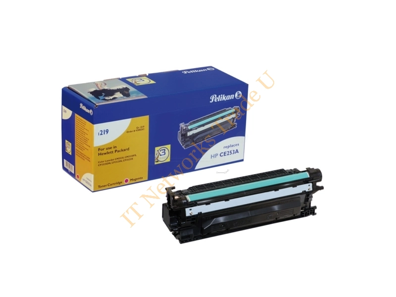 Pelikan 4208262 (1219M) compatible Toner magenta, 8.75K pages, 150gr, Pack qty 1 (replaces HP 504A) Accessory