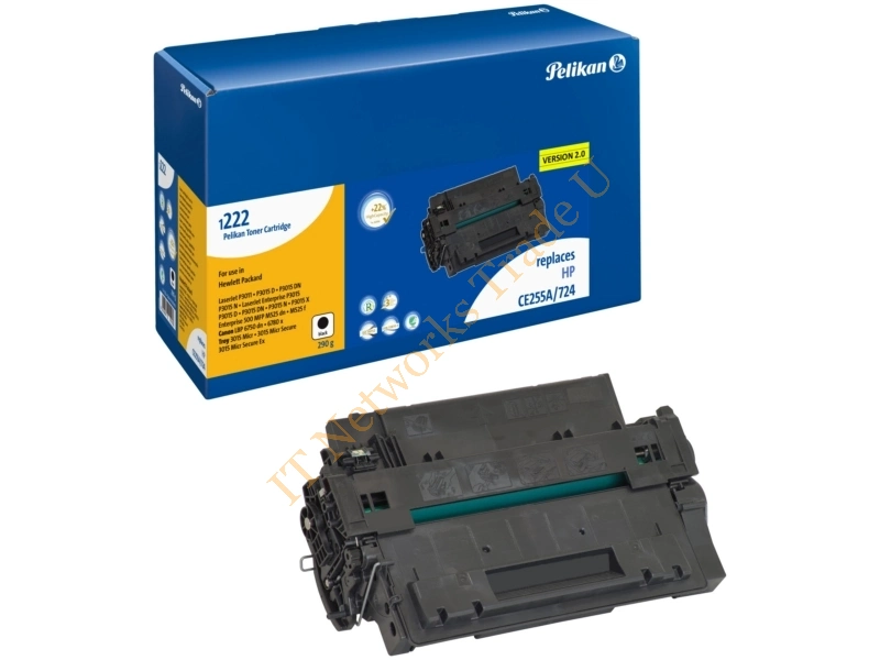 Pelikan 4211903 (1222 V2.0) compatible Toner black, 7.05K pages, 290gr, Pack qty 1 (replaces HP 55A) Accessory
