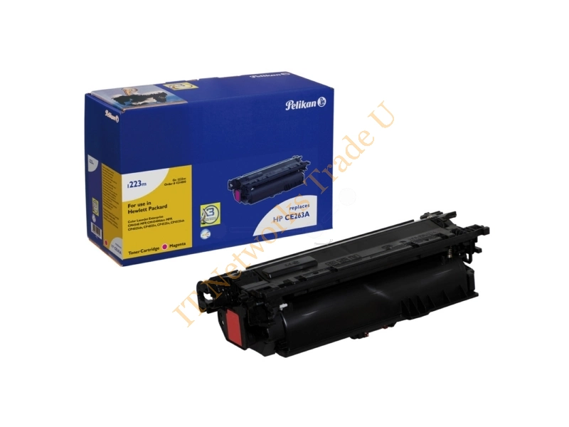 Pelikan 4214010 (1223M) compatible Toner magenta, 15.05K pages, 210gr, Pack qty 1 (replaces HP 648A) Accessory