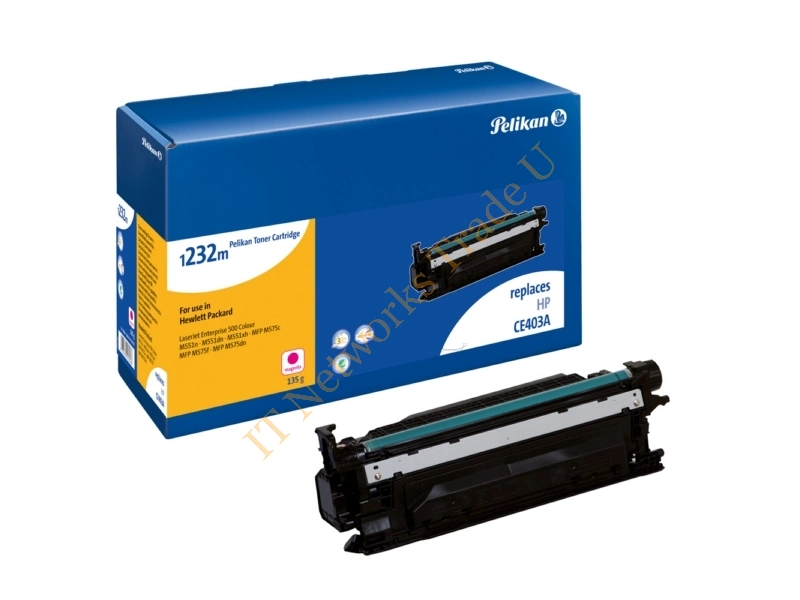 Pelikan 4218063 (1232M) compatible Toner magenta, 9.15K pages, 120gr, Pack qty 1 (replaces HP 507A) Accessory