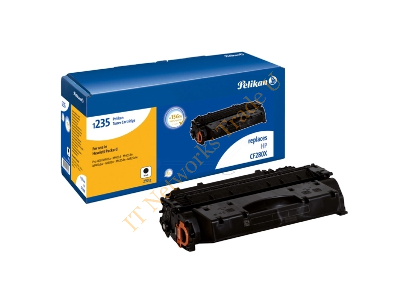 Pelikan 4225030 (1235HC V2.0) compatible Toner black, 6.95K pages, 290gr, Pack qty 1 (replaces HP 80X) Accessory