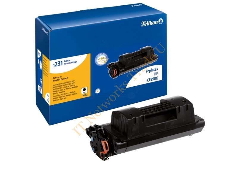 4229991 - Pelikan 4229991 (1231HC) compatible Toner black, 25.6K pages, 1,000gr, Pack qty 1 (replaces HP 90X) Accessory