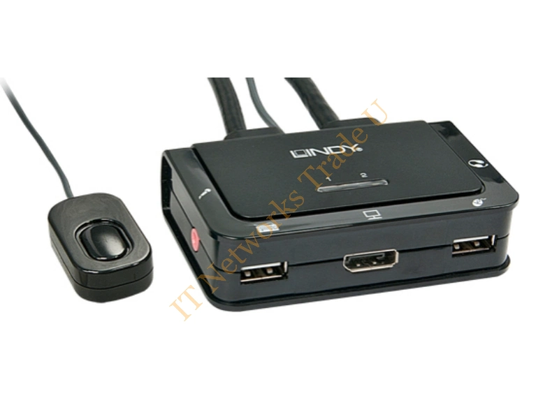 42343 - Lindy 42343 Black Network KVM Switch