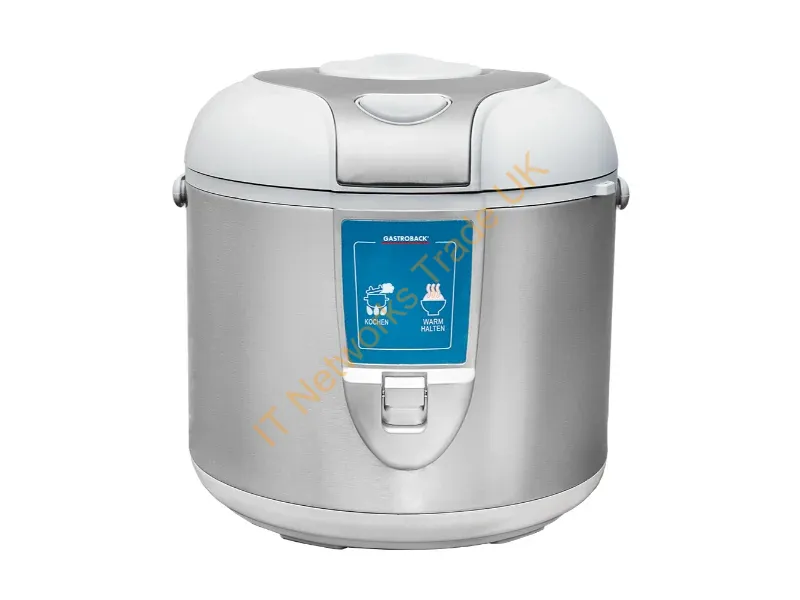 42507 - Gastroback Design rice cooker 3 L 450 W Silver, White