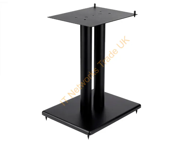 42835 - Monoprice 42835 Speaker Mount Floor Mdf, Steel, Wood Black