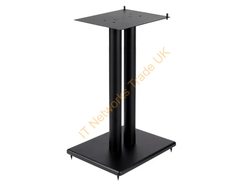 42837 - Monoprice 42837 Speaker Mount Floor Mdf, Steel, Wood Black
