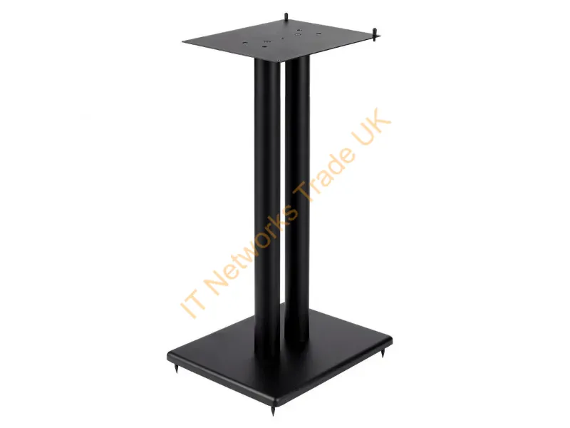 42838 - Monoprice 42838 Speaker Mount Floor Mdf, Steel, Wood Black