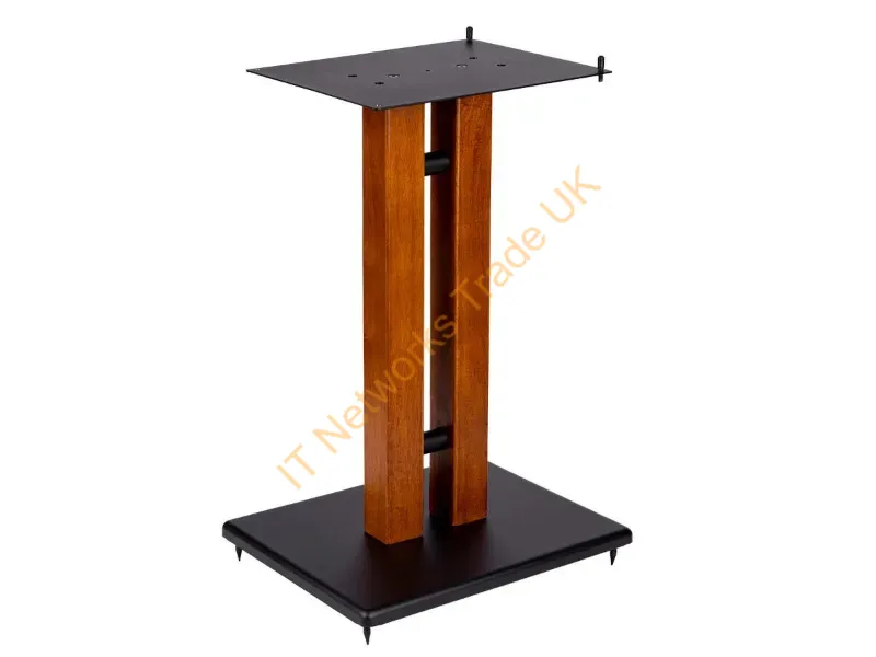 42840 - Monoprice 42840 Speaker Mount Floor Steel, Wood Black, Wood
