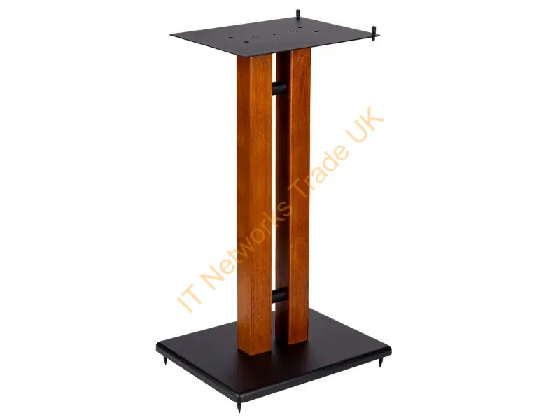 42841 - Monoprice 42841 Speaker Mount Floor Steel, Wood Black, Wood