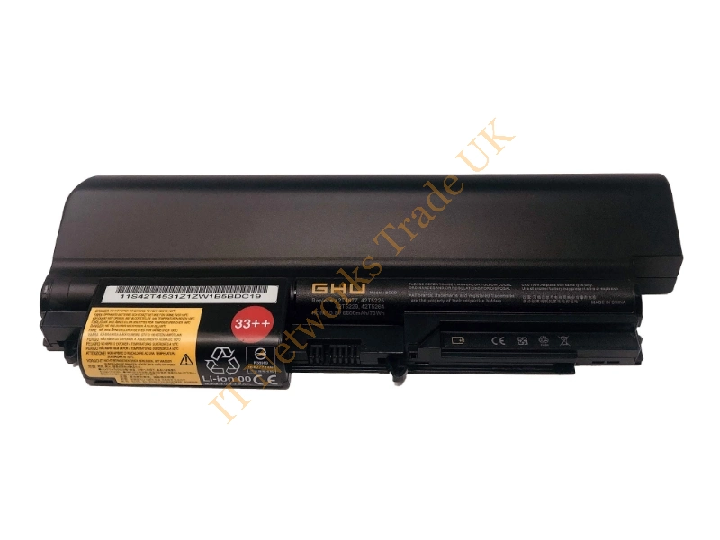 42T4532 IBM Lenovo 9-Cell High Capacity Battery 33++ for ThinkPad T400 R400 T60/61 R60/R61 Laptop Battery